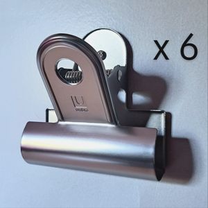 UMBRA 6x Mounted Clips - brushed silver color